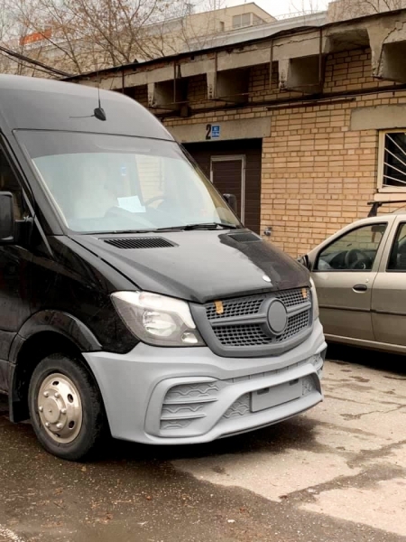 Photo Mercedes Benz Sprinter W906 kompletny zestaw karoserii przedni zderzak Elegance tuning 2013-2018 | DL Auto Design