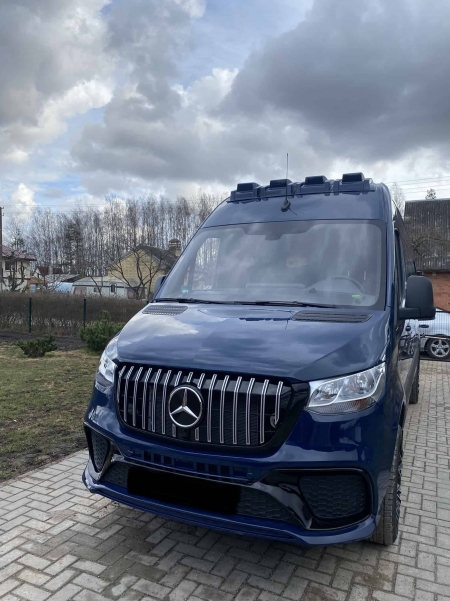 Photo Mercedes Benz Sprinter W906 kompletny zestaw karoserii spoiler dachowy z listwą świetlną tuning 2007-2018 | DL Auto Design