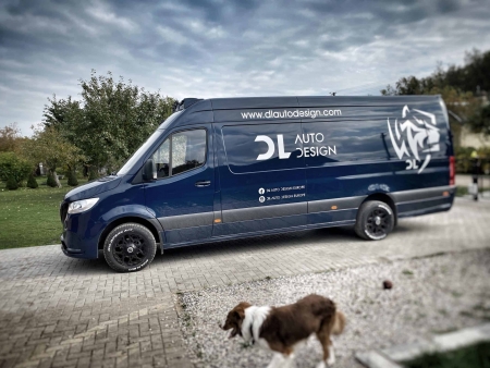 Photo Mercedes Benz Sprinter W906 kompletny zestaw karoserii spoiler dachowy z listwą świetlną tuning 2007-2018 | DL Auto Design