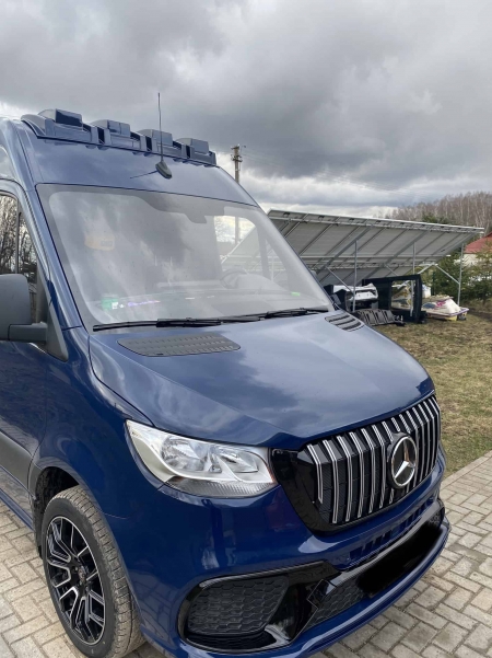 Photo Mercedes Benz Sprinter W906 kompletny zestaw karoserii spoiler dachowy z listwą świetlną tuning 2007-2018 | DL Auto Design