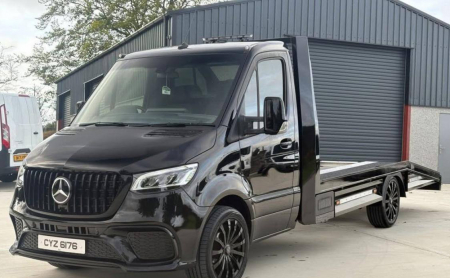 Photo Mercedes Benz Sprinter W907 W910 Full Body Kit Sport Front Bumper Tuning 2018-2025 (With Parking Sensor) | DL Auto Design