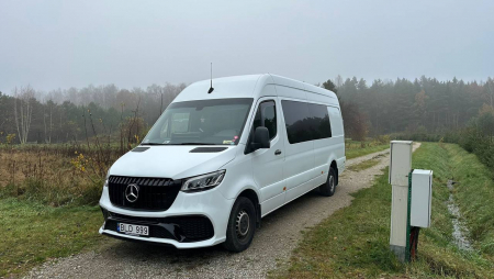 Photo Mercedes Benz Sprinter W907 W910 Full Body Kit Sport Front Bumper Tuning 2018-2025 (With Parking Sensor) | DL Auto Design