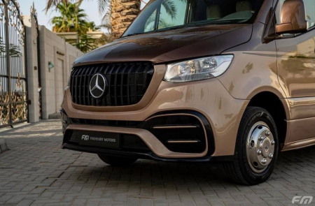 Photo Mercedes Benz Sprinter W907 W910 Full Body Kit Elegance Front Bumper Tuning 2018-2025 (With Parking Sensor) | DL Auto Design