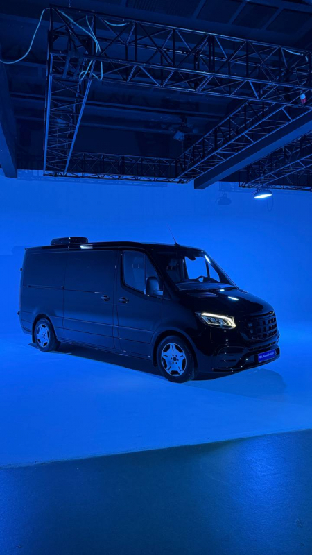 Photo Mercedes Benz Sprinter W907 W910 Full Body Kit Elegance Front Bumper Tuning 2018-2025 (With Parking Sensor) | DL Auto Design