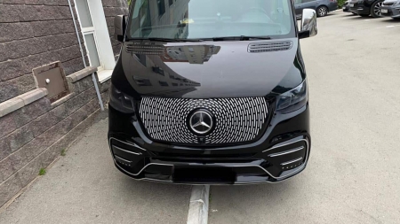 Photo Mercedes Benz Sprinter W907 W910 kompletny zestaw karoserii grill przedni Star tuning 2018-2025 | DL Auto Design