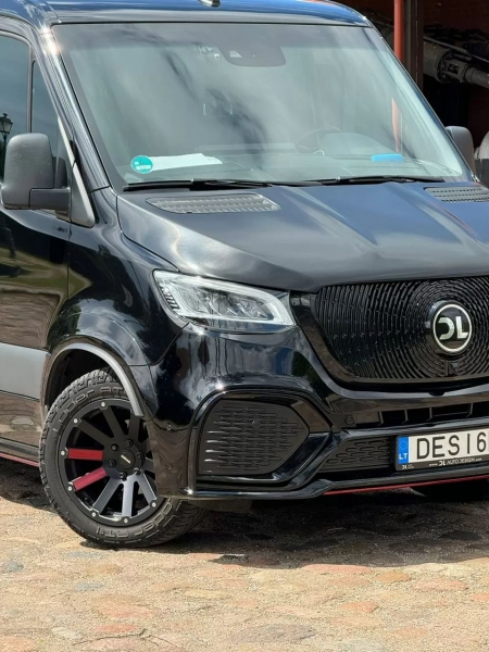 Photo Mercedes Benz Sprinter W907 W910 kompletny zestaw karoserii grill przedni Star tuning 2018-2025 | DL Auto Design