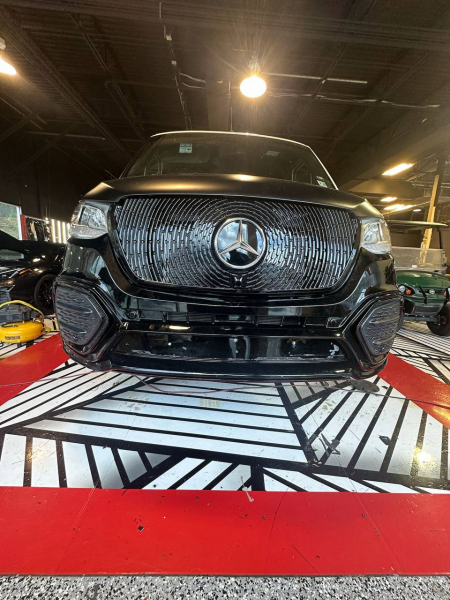 Photo Mercedes Benz Sprinter W907 W910 Full Body Kit Facelift Front Bumper Tuning 2018-2025 (With Parking Sensor) | DL Auto Design