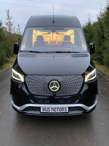 Photo Mercedes Benz Sprinter W907 W910 zestaw karoserii przedni zderzak VIP tuning 2018-2025. Grill przedni gratis | DL Auto Design