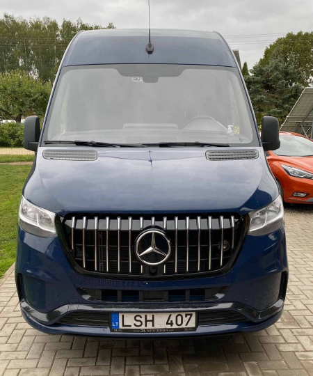 Photo Mercedes Benz Sprinter W907 W910 zestaw karoserii przedni zderzak VIP tuning 2018-2025. Grill przedni gratis | DL Auto Design