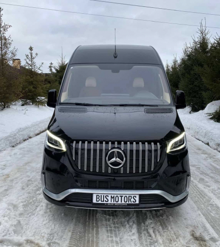 Photo Mercedes Benz Sprinter W907 W910 zestaw karoserii przedni zderzak VIP tuning 2018-2025. Grill przedni gratis | DL Auto Design