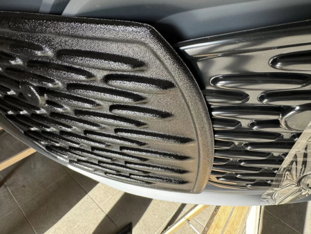 Photo Mercedes Benz Sprinter W907 W910 zestaw karoserii przedni zderzak Facelift tuning 2018-2025 (z czujnikiem parkowania). Ze światłami przeciwmgłowymi w tym projekcie zderzaka, grill przedni gratis | DL Auto Design