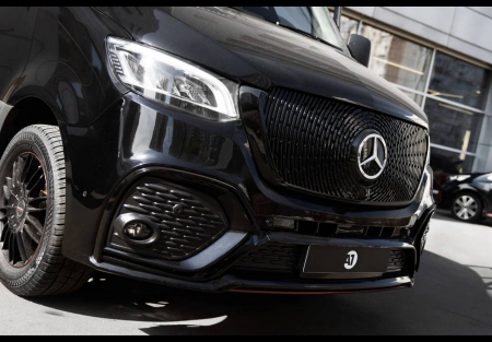 Photo Mercedes Benz Sprinter W907 Sport (przedni zderzak Facelift + grill przedni dowolny wzór + tylny zderzak dowolny wzór + progi boczne). Wysyłka do dowolnego kraju w Europie gratis | DL Auto Design