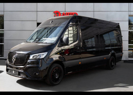 Photo Mercedes Benz Sprinter W907 Sport (przedni zderzak Facelift + grill przedni dowolny wzór + tylny zderzak dowolny wzór + progi boczne). Wysyłka do dowolnego kraju w Europie gratis | DL Auto Design