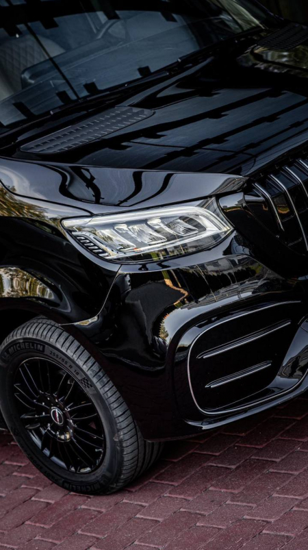 Photo Mercedes Benz Sprinter W907 VIP (przedni zderzak + grill przedni dowolny wzór + tylny zderzak + progi boczne). Wysyłka do dowolnego kraju w Europie gratis | DL Auto Design