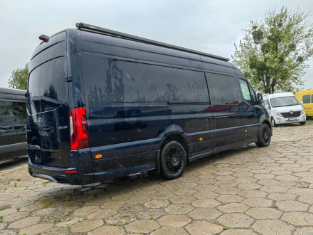 Photo Mercedes Benz Sprinter W907 VIP (przedni zderzak + grill przedni dowolny wzór + tylny zderzak + progi boczne). Wysyłka do dowolnego kraju w Europie gratis | DL Auto Design