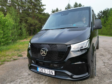 Photo Mercedes Benz Sprinter W907 VIP (przedni zderzak + grill przedni dowolny wzór + tylny zderzak + progi boczne). Wysyłka do dowolnego kraju w Europie gratis | DL Auto Design