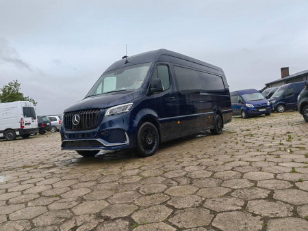 Photo Mercedes Benz Sprinter W907 VIP (przedni zderzak + grill przedni dowolny wzór + tylny zderzak + progi boczne). Wysyłka do dowolnego kraju w Europie gratis | DL Auto Design