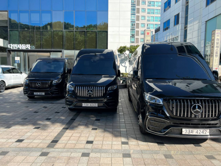 Photo Mercedes Benz Sprinter W907 VIP (przedni zderzak + grill przedni dowolny wzór + tylny zderzak + progi boczne). Wysyłka do dowolnego kraju w Europie gratis | DL Auto Design